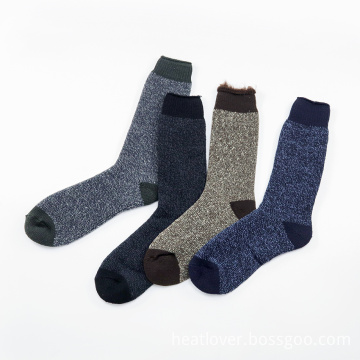 Custom lined fleece thickened men's socks